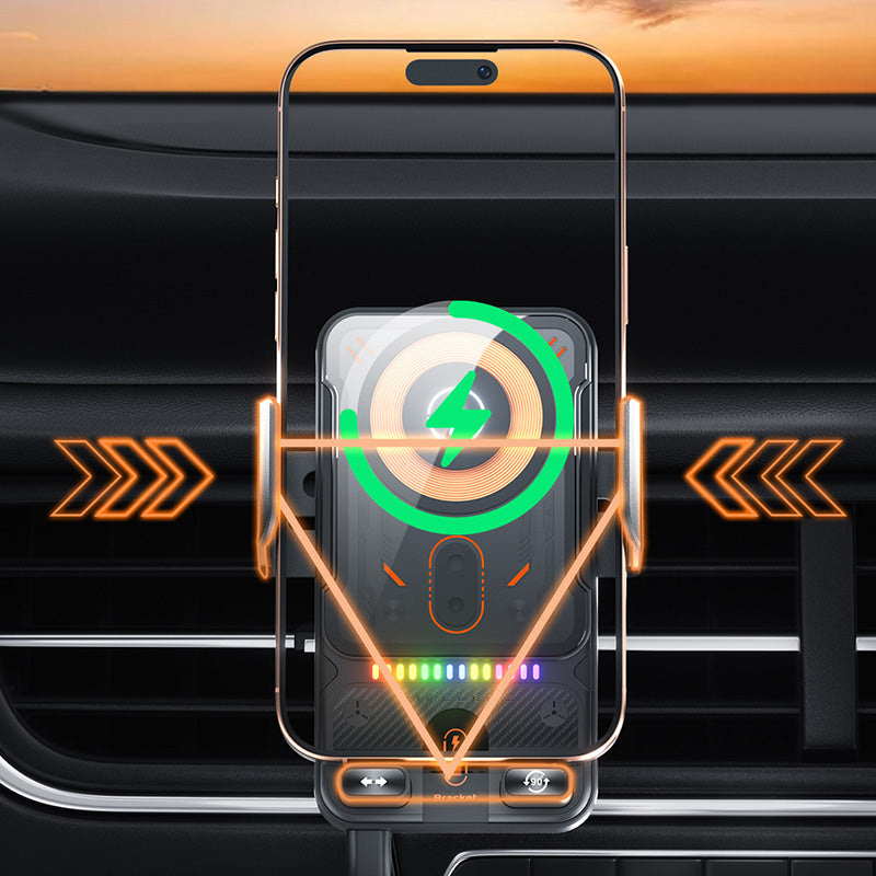 🚗 50% RABATT! 📱 2-i-1 Bilhållare & Trådlös Laddare – Roterbar Magnetisk Fäste, Snabbladdning & Universell Kompatibilitet 🔋