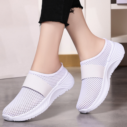 👟 50% RABATT NU! ☁️ Dam moln komfort slip-ons – Andningsbart nät & anti-halk sula – Lättviktiga gåskor – mühelösa casual sneakers 🚶‍♀️