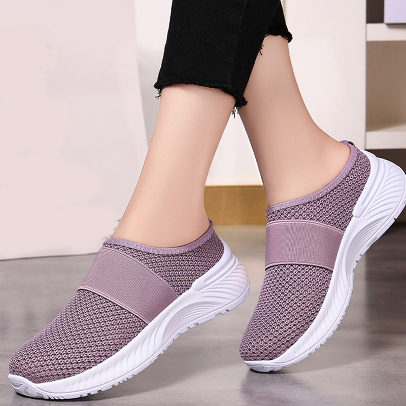 👟 50% RABATT NU! ☁️ Dam moln komfort slip-ons – Andningsbart nät & anti-halk sula – Lättviktiga gåskor – mühelösa casual sneakers 🚶‍♀️
