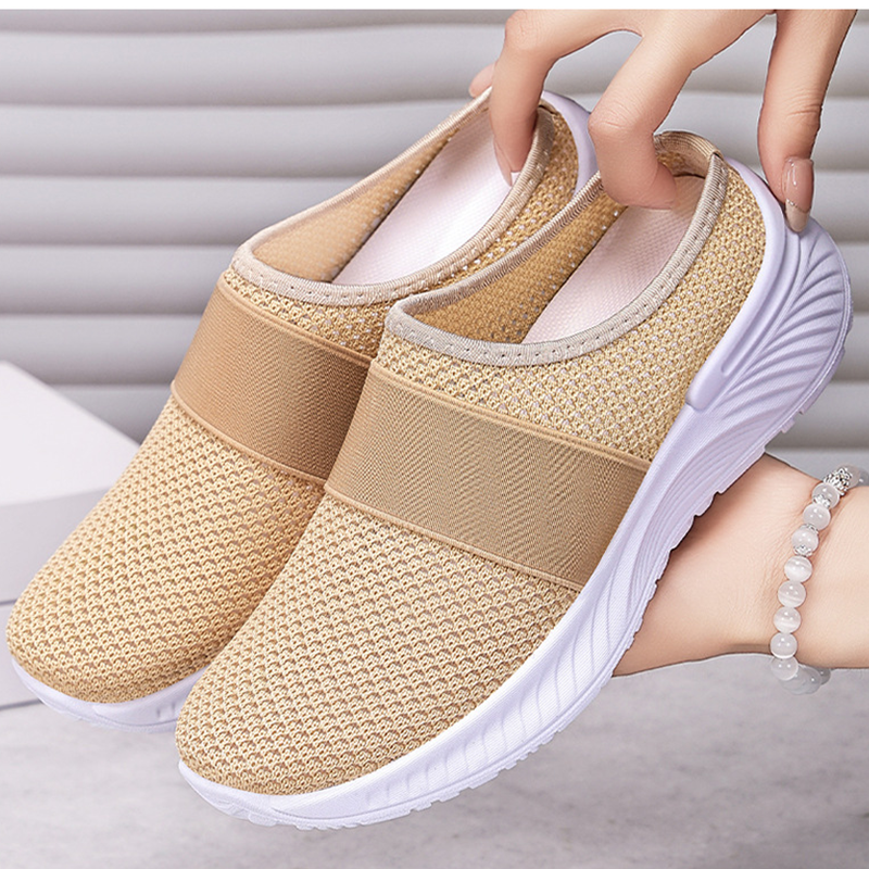 👟 50% RABATT NU! ☁️ Dam moln komfort slip-ons – Andningsbart nät & anti-halk sula – Lättviktiga gåskor – mühelösa casual sneakers 🚶‍♀️