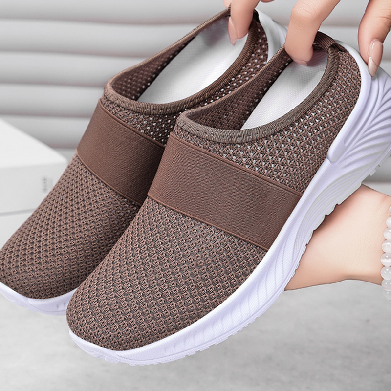 👟 50% RABATT NU! ☁️ Dam moln komfort slip-ons – Andningsbart nät & anti-halk sula – Lättviktiga gåskor – mühelösa casual sneakers 🚶‍♀️