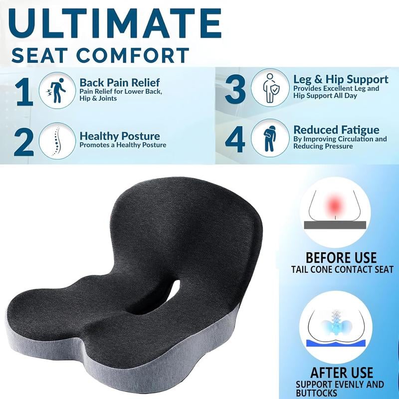 🚗50% RABATT!💺 ERGONOMISK BILSTOL – KÖR I KOMFORT HELA DAGEN! ✨ Halkfri minnesskumsits – Formar sig efter din kropp