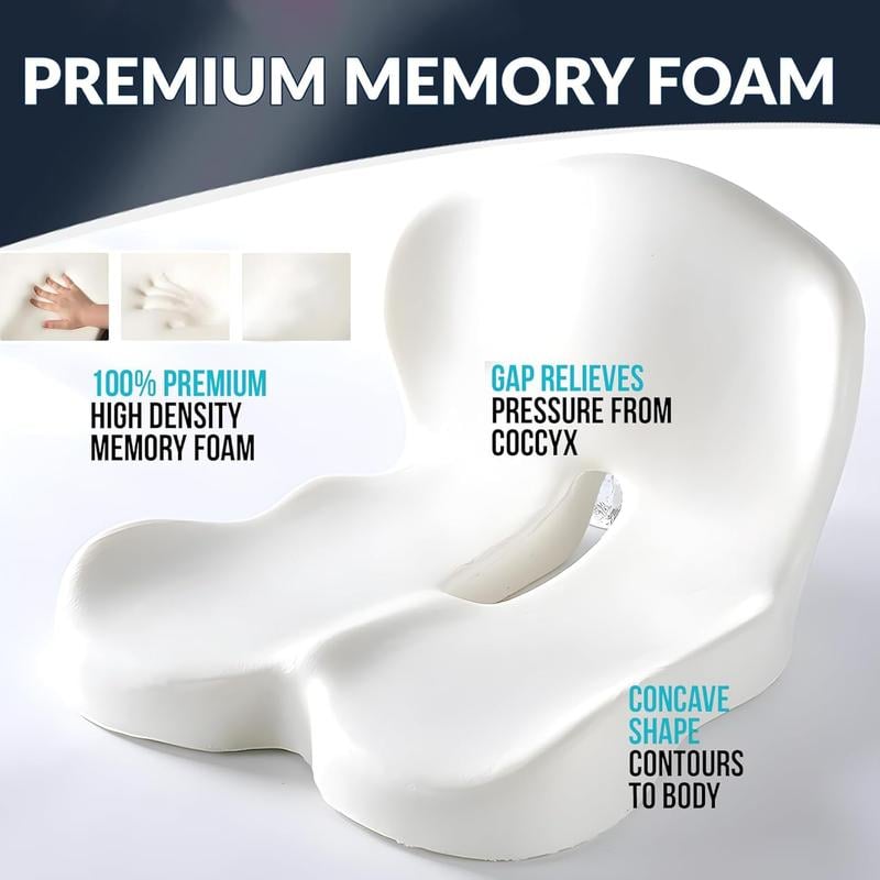 🚗50% RABATT!💺 ERGONOMISK BILSTOL – KÖR I KOMFORT HELA DAGEN! ✨ Halkfri minnesskumsits – Formar sig efter din kropp