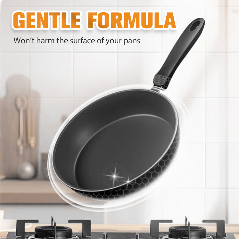 🧽 HET FÖRSÄLJNING - KÖP 2 FÅ 3✨Kraftfull Bränd Restborttagare Pasta för Köksredskap🔥Giftfri Formula med Mikropolering för Kastruller, Pannor & Grillar🍳