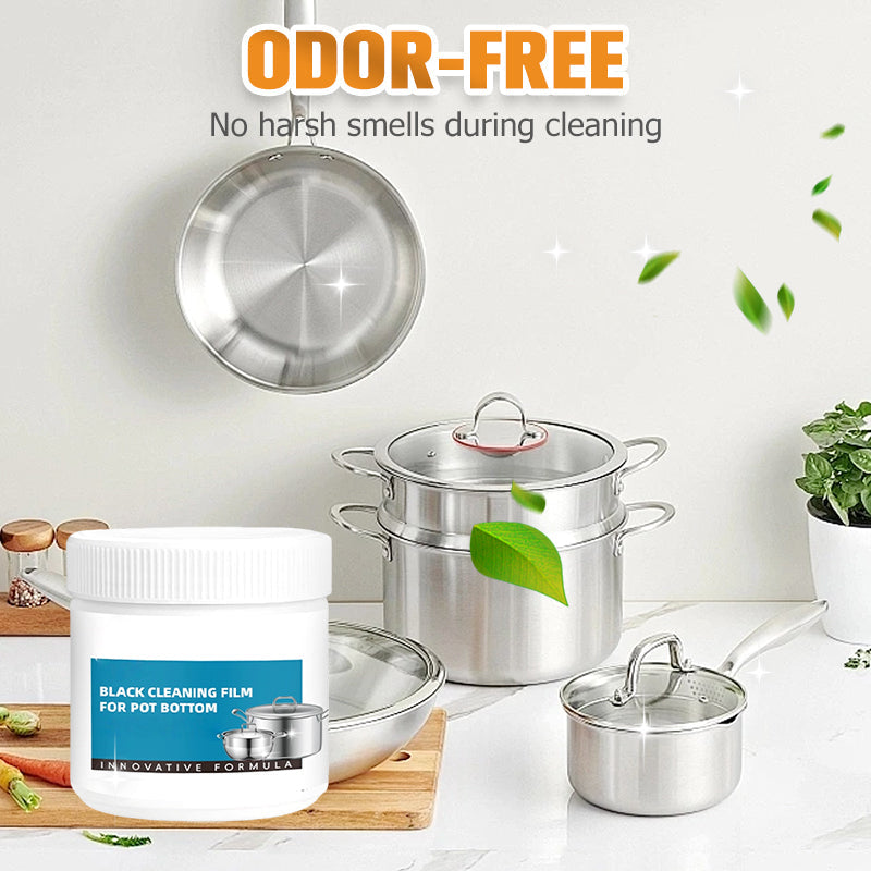 🧽 HET FÖRSÄLJNING - KÖP 2 FÅ 3✨Kraftfull Bränd Restborttagare Pasta för Köksredskap🔥Giftfri Formula med Mikropolering för Kastruller, Pannor & Grillar🍳