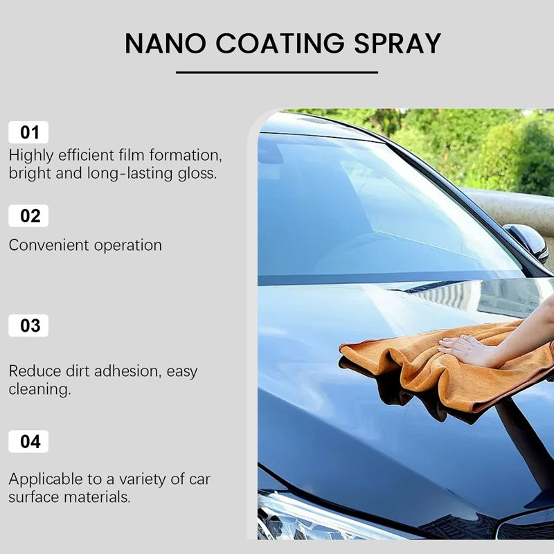 🚗 KÖP 2 FÅ 1 GRATIS! ✨ Bilpolishspray + Mikrofiberduk - Återställer glansen och skyddar lacken på några minuter, reptålig formula ☀️🧽