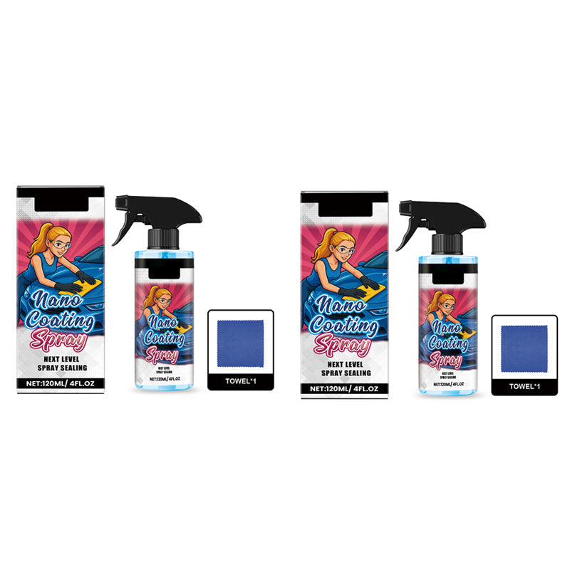 🚗 KÖP 2 FÅ 1 GRATIS! ✨ Bilpolishspray + Mikrofiberduk - Återställer glansen och skyddar lacken på några minuter, reptålig formula ☀️🧽