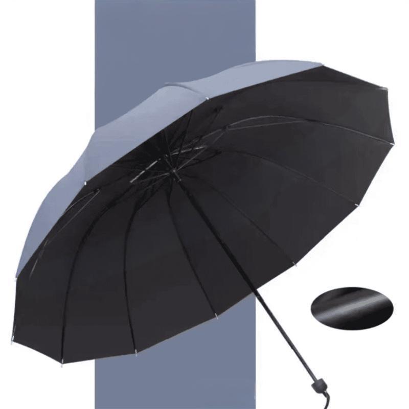 📢HET REA 50 % RABATT☔12-ribbig stor hopfällbar vindskyddad paraply