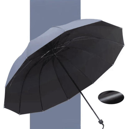 📢HET REA 50 % RABATT☔12-ribbig stor hopfällbar vindskyddad paraply