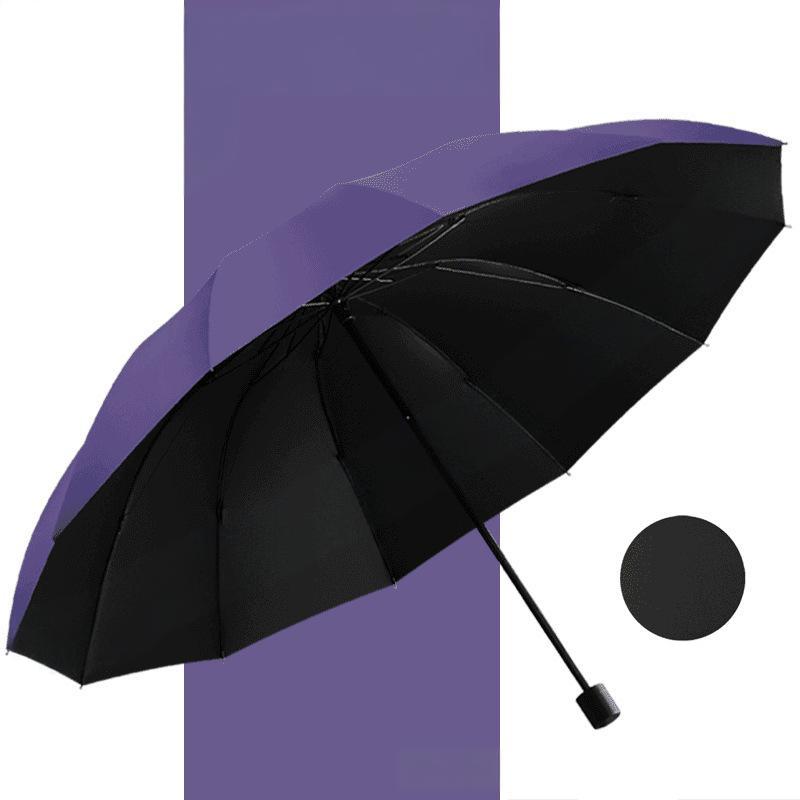 📢HET REA 50 % RABATT☔12-ribbig stor hopfällbar vindskyddad paraply