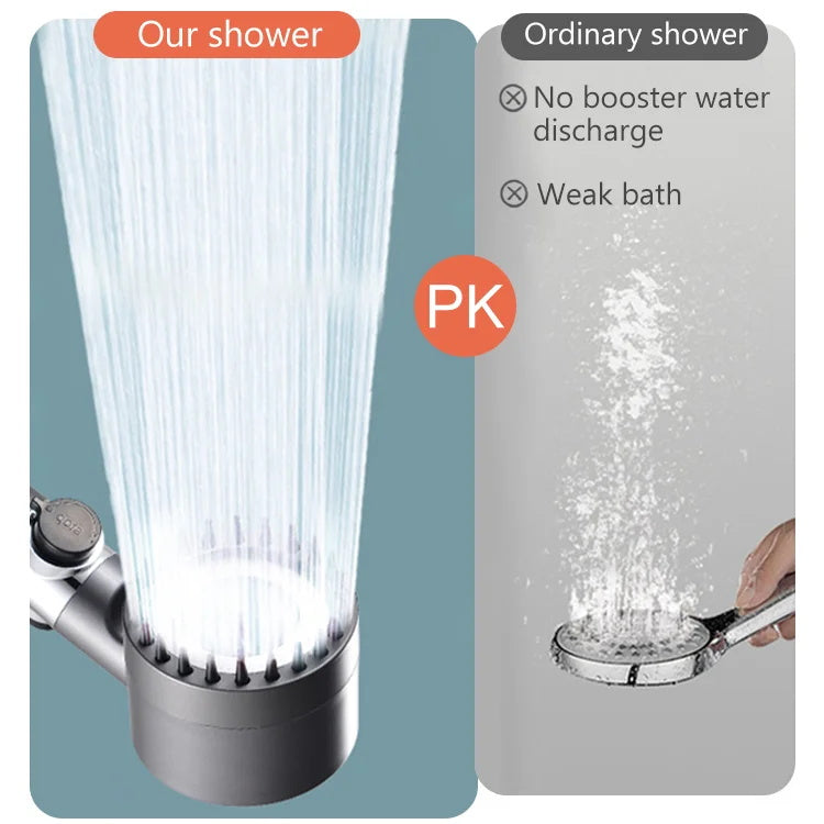 🚿2026 Mega Sale - 60 % RABATT✨ Multifunktionellt duschhuvud - Massage & hudvård, 5 avslappningslägen, enkel installation 🛁📦