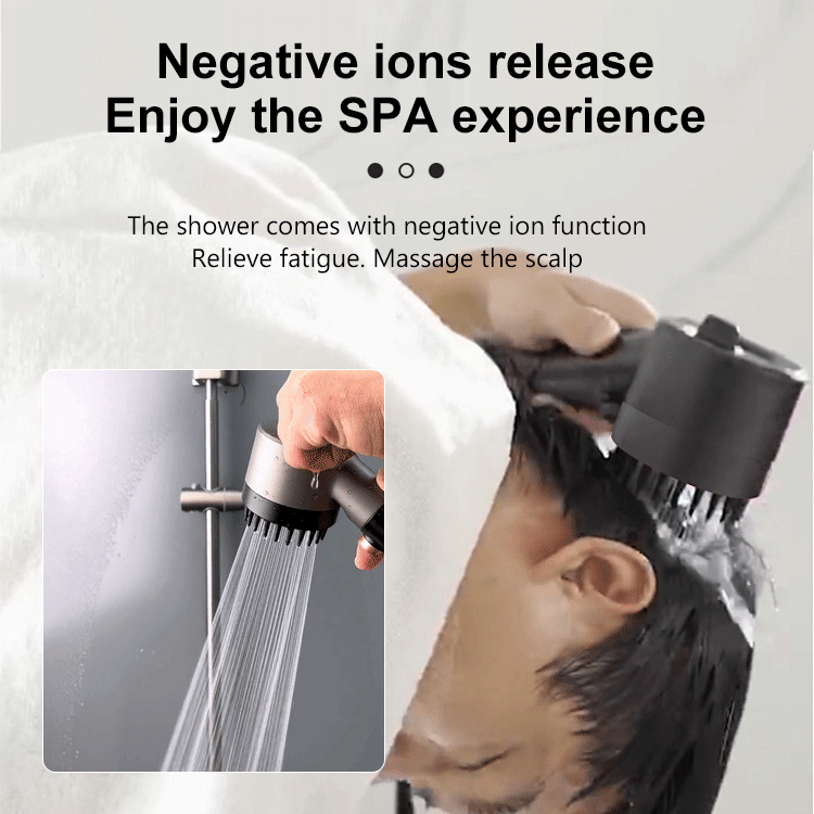 🚿2026 Mega Sale - 60 % RABATT✨ Multifunktionellt duschhuvud - Massage & hudvård, 5 avslappningslägen, enkel installation 🛁📦