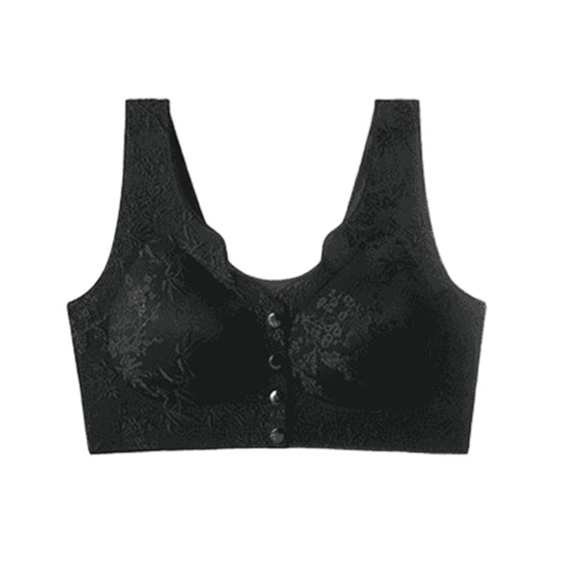 🌹 SISTA DAGEN - KÖP 2 FÅ 1 GRATIS! ✨ Bekväm Sömlös BH utan Bygel med Framfäste - Mjuk Stödjande Passform för Vardag och Specialtillfällen 🌸💫