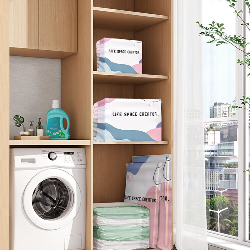 🛏️ 50% RABATT NU!✨ Stora Vakuumkompressionspåsar Utan Pump – Spara 80% Plats – Förvaring Essential 📦