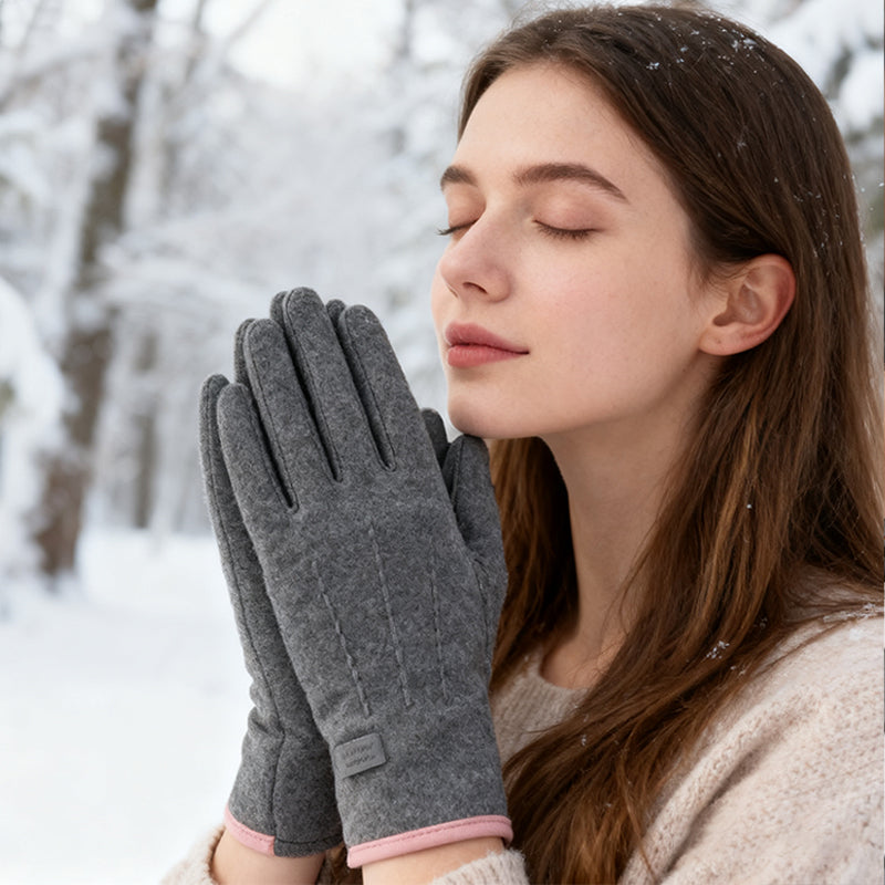 🧤 60 % RABATT! ✨ Varma och vindskyddade handskar – pekskärmsfunktion och halkfri handflata för vinteraktiviteter ❄️📱
