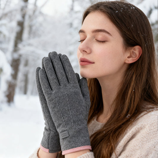 🧤 60 % RABATT! ✨ Varma och vindskyddade handskar – pekskärmsfunktion och halkfri handflata för vinteraktiviteter ❄️📱