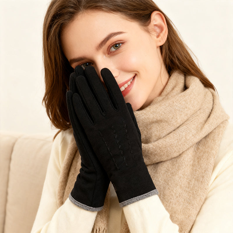 🧤 60 % RABATT! ✨ Varma och vindskyddade handskar – pekskärmsfunktion och halkfri handflata för vinteraktiviteter ❄️📱