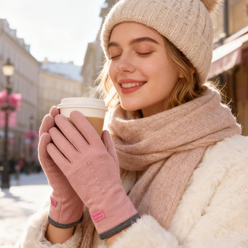 🧤 60 % RABATT! ✨ Varma och vindskyddade handskar – pekskärmsfunktion och halkfri handflata för vinteraktiviteter ❄️📱