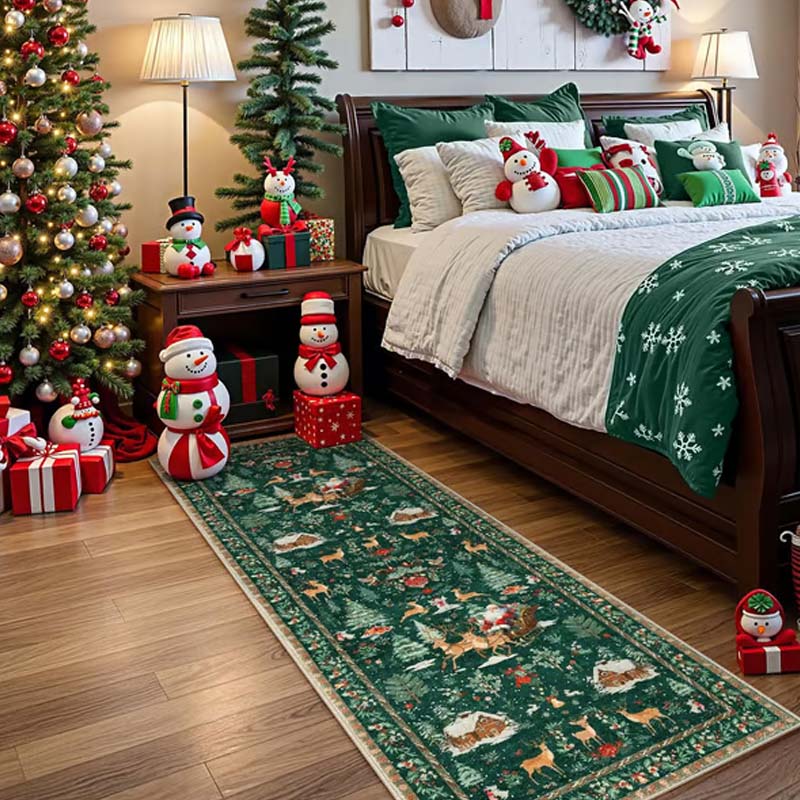 🎄🎁Mjuk, halkfri juldekorationsmatta för hemmet✨