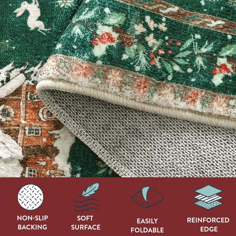 🎄🎁Mjuk, halkfri juldekorationsmatta för hemmet✨