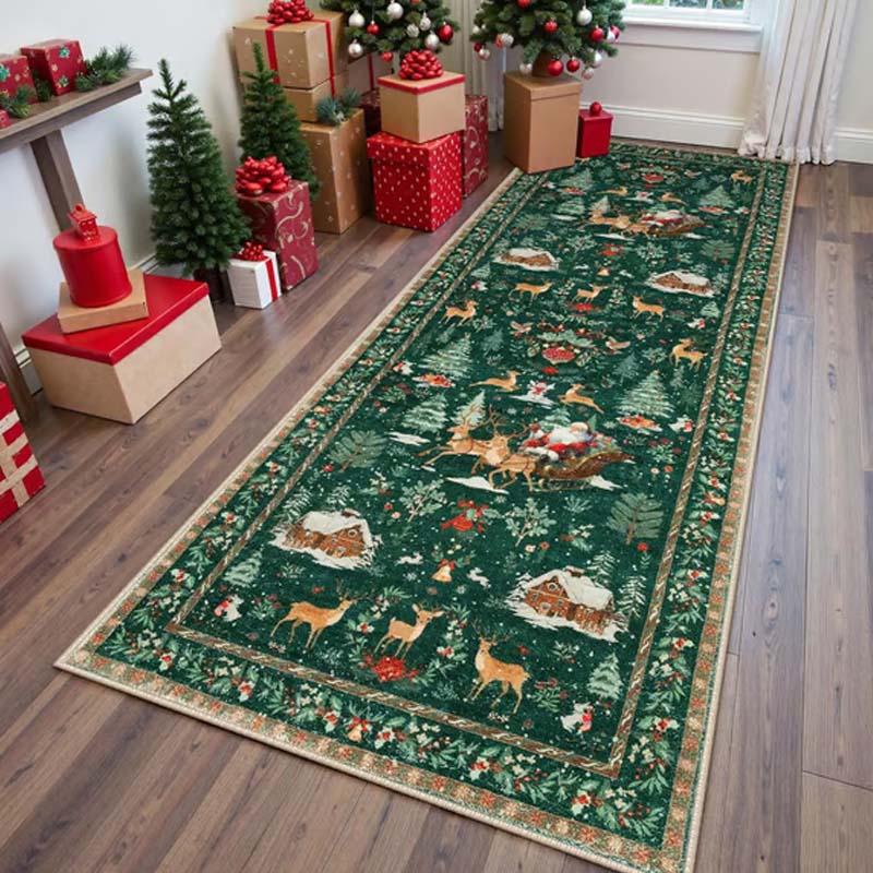 🎄🎁Mjuk, halkfri juldekorationsmatta för hemmet✨