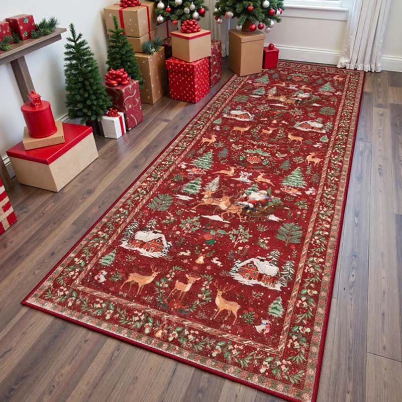 🎄🎁Mjuk, halkfri juldekorationsmatta för hemmet✨