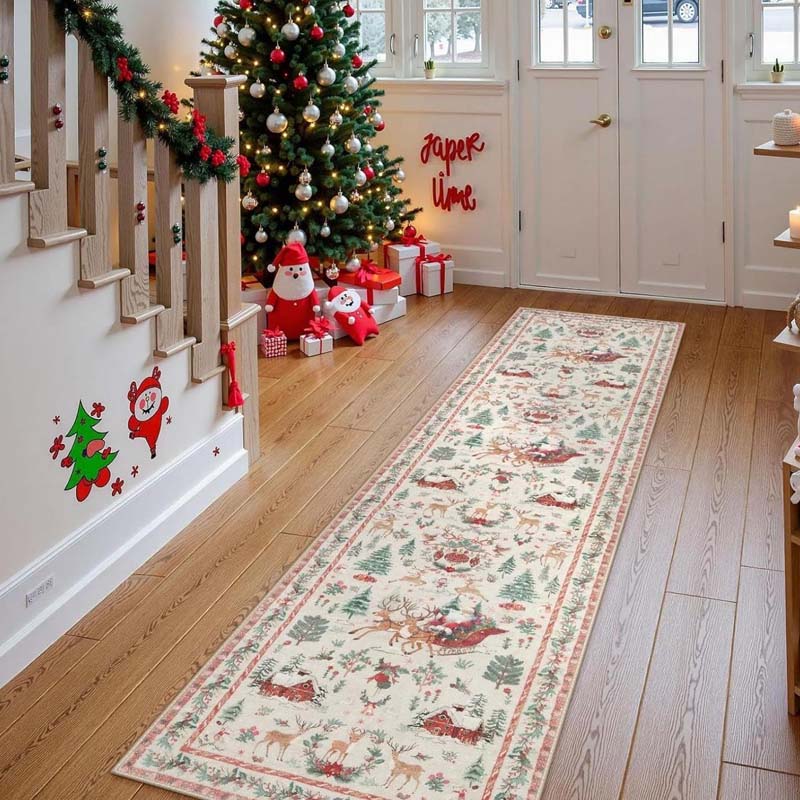 🎄🎁Mjuk, halkfri juldekorationsmatta för hemmet✨