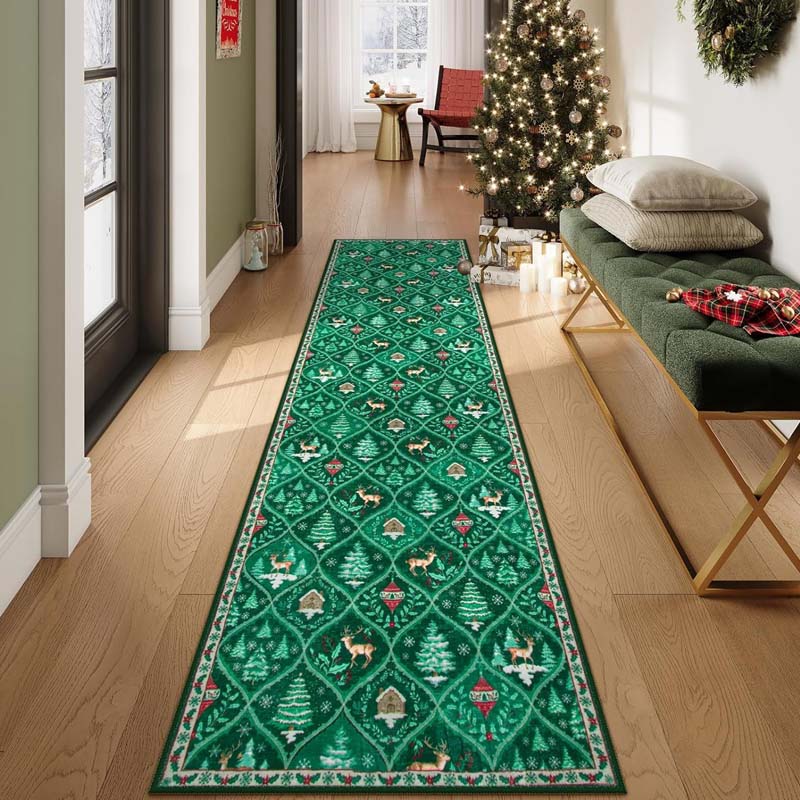 🎄🎁Mjuk, halkfri juldekorationsmatta för hemmet✨