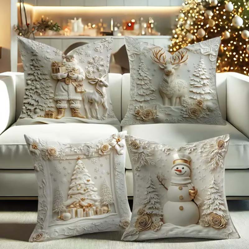🔥Så länge lagret räcker 50 % rabatt!🎉Eleganta juldekorativa kuddöverdrag