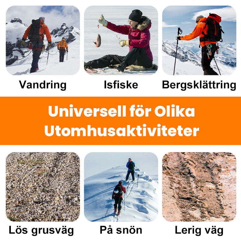 ❄️ 50 % RABATT NU! 🥾 Halkfria broddar för skor & stövlar – extra grepp på isiga vintervägar, passar storlek 35–44 ✨