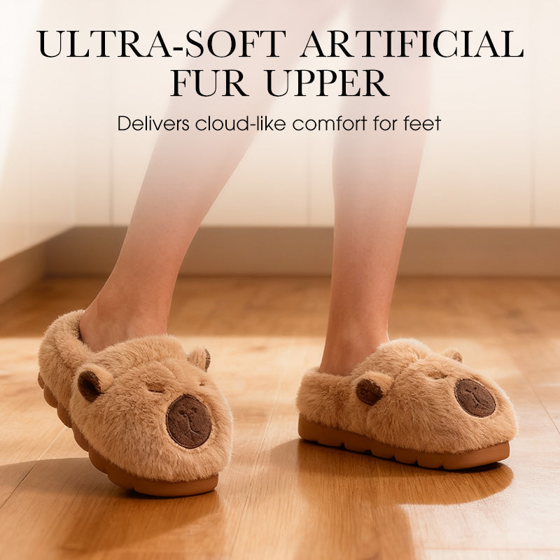 🎁HET REA 50 % RABATT🎁—🐾Varma, halkfria capybara-tofflor för inomhusbruk