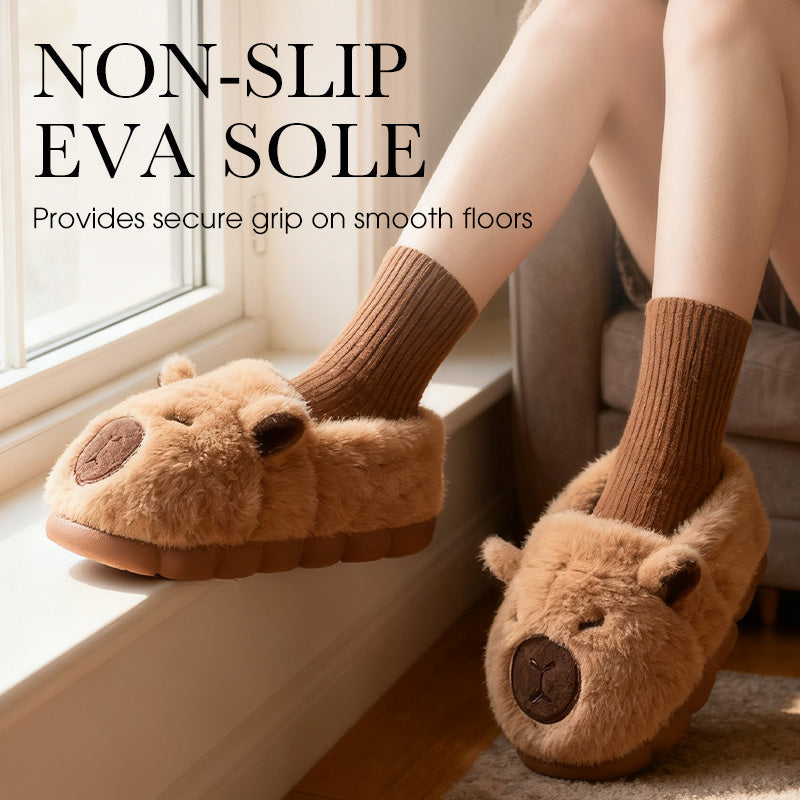 🎁HET REA 50 % RABATT🎁—🐾Varma, halkfria capybara-tofflor för inomhusbruk