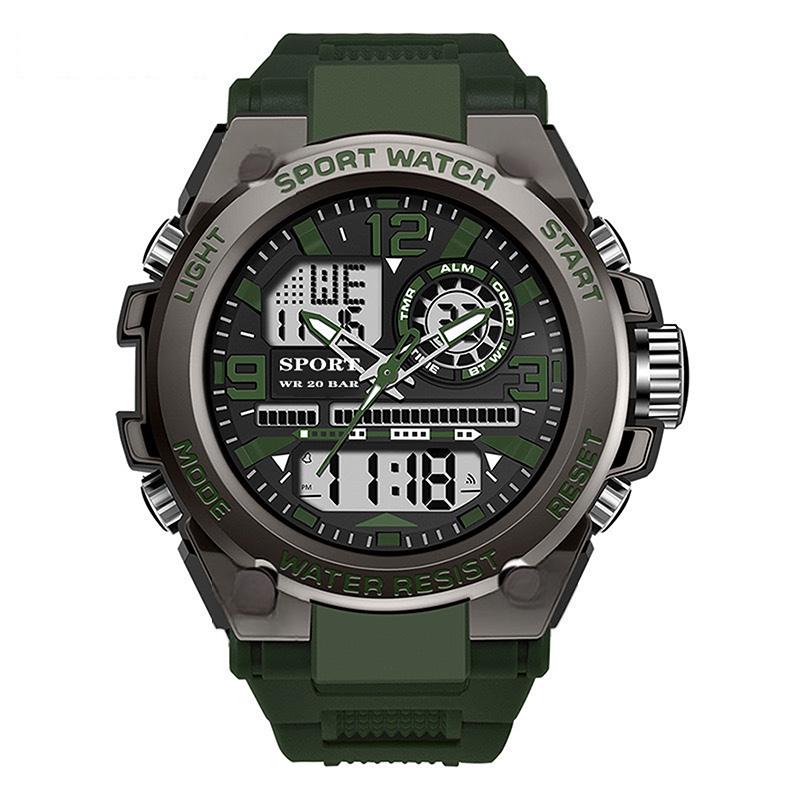 🎅Julrea – 50 % rabatt🌲⌚Vattentät sportklocka för män med upplyst display❤️
