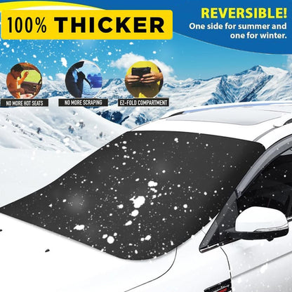 🎁 50% REA NU! 🔥❄️ 2025 Uppgraderat Magnetiskt Snöskydd - Stark Hållfasthet & Enkel Montering, Perfekt för Vinterbil ✨