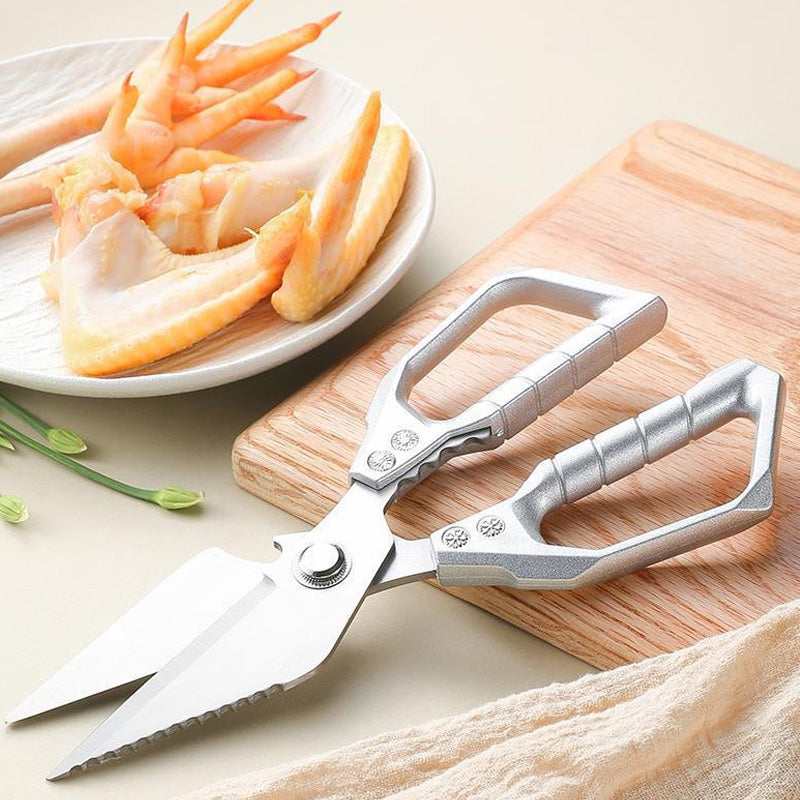 ✂️50% RABATT!✨MULTIFUNKTIONELL KÖKSSAX🍗Skär Ben & Öppnar Förpackningar, Ergonomiskt Handtag & Diskmaskinsäkert, Inkluderar Skalverktyg🔧