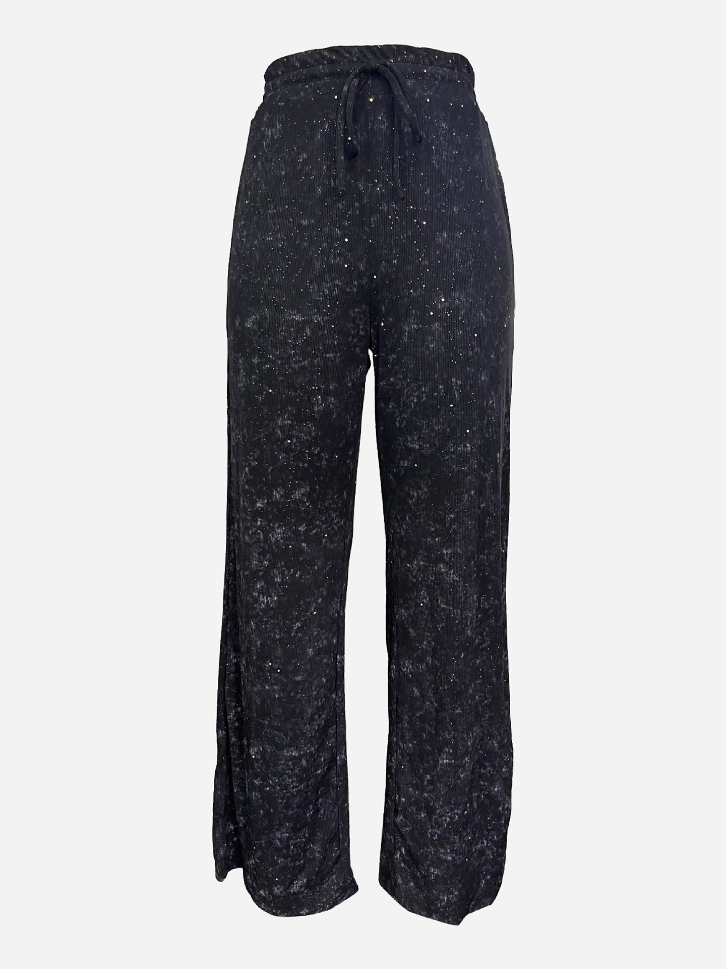 💖SISTA DAGENS REA 60% RABATT🥰Dambyxor med paljettmönster och vida ben och resår i midjan