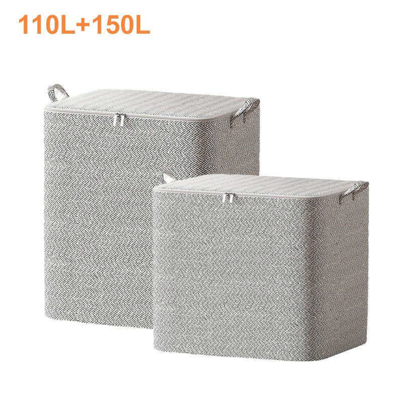 🔔 50 % RABATT🔥Extra stor förvaringslåda med lock – mångsidig för kläder, filtar och sängkläder🛌
