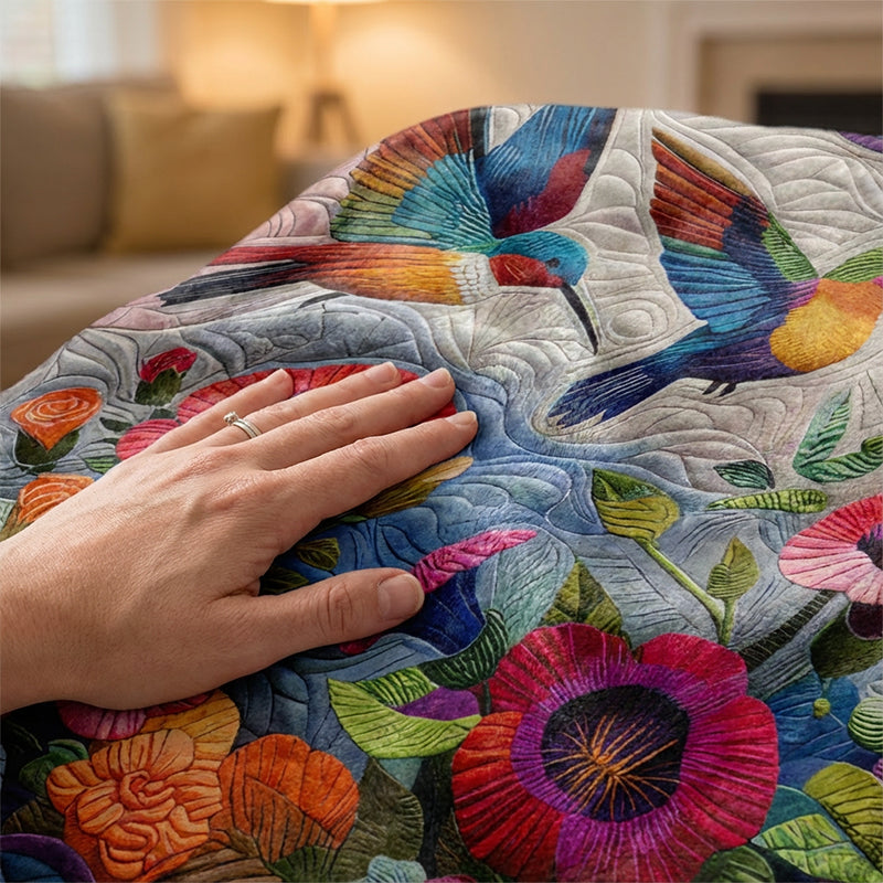 🔥🎁2026 Nyheter 61 % rabatt🔥 En mysig och mjuk flanellfilt med blommönster🛌