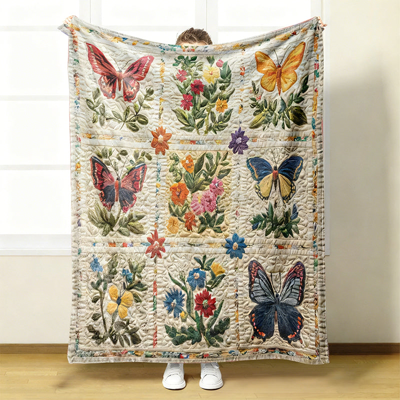🔥🎁2026 Nyheter 61 % rabatt🔥 En mysig och mjuk flanellfilt med blommönster🛌