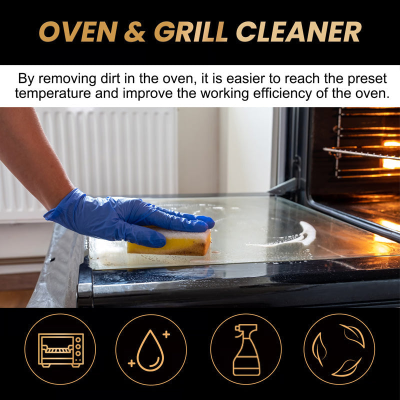 ✨🧼 KÖP 2, FÅ 1 GRATIS! 🔥 Ugns- och grillrengöringsmedel – Löser upp fastbränt fett, neutraliserar lukter och utan skrubbning ✨