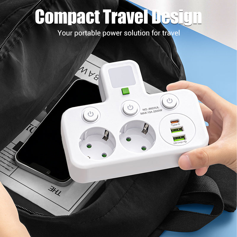 🔌2026 SPECIALERBJUDANDE - 60% RABATT⚡Smart grenuttag med USB-portar