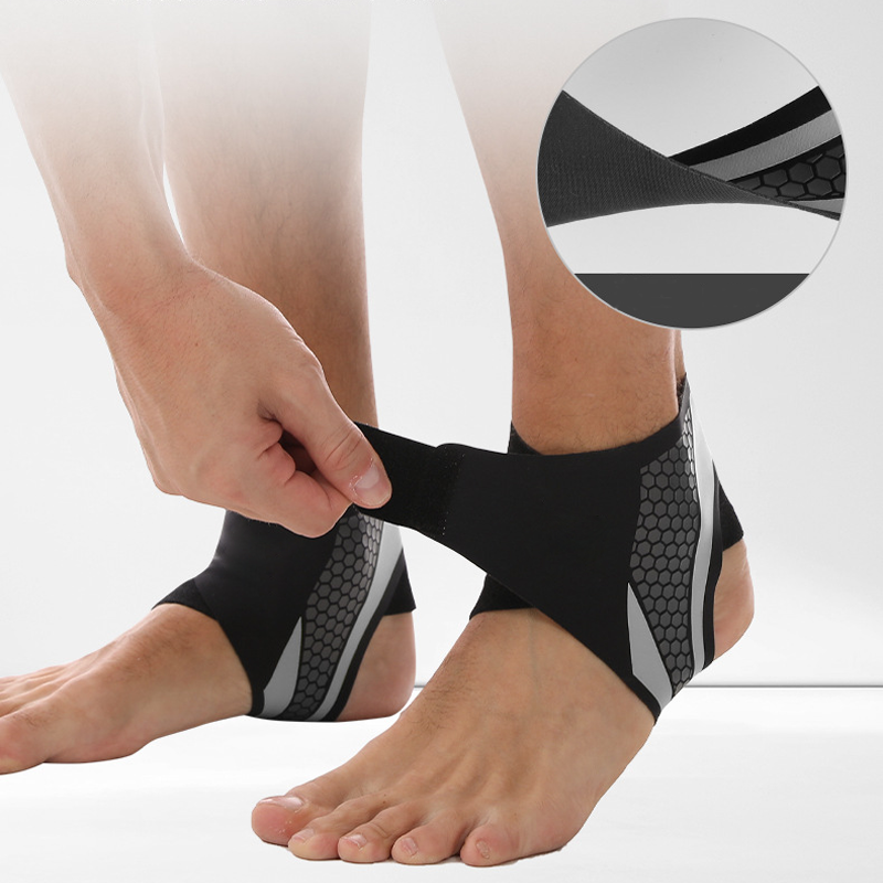 🦶 50% RABATT NU! 💪 Andningsbar Elastisk Fotledsstöd – Y-formad Kompression & Lätt Tyg – Perfekt för Löpning & Bollsporter 🏃