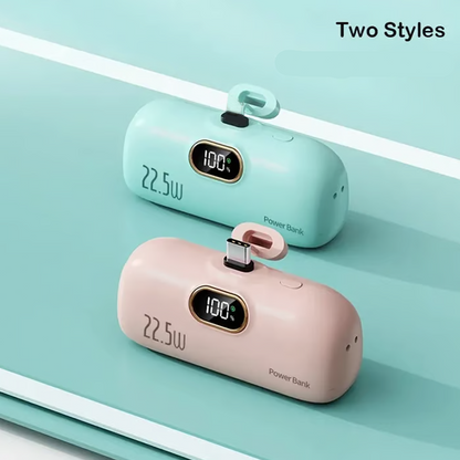 🔥🔋 50 % RABATT NU! ✨ 5000 mAh mini bärbar powerbank – snabb laddning, ultrakompakt och perfekt för resor 📱