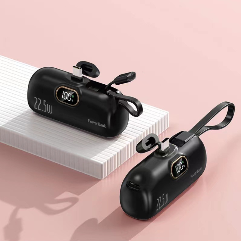 🔥🔋 50 % RABATT NU! ✨ 5000 mAh mini bärbar powerbank – snabb laddning, ultrakompakt och perfekt för resor 📱