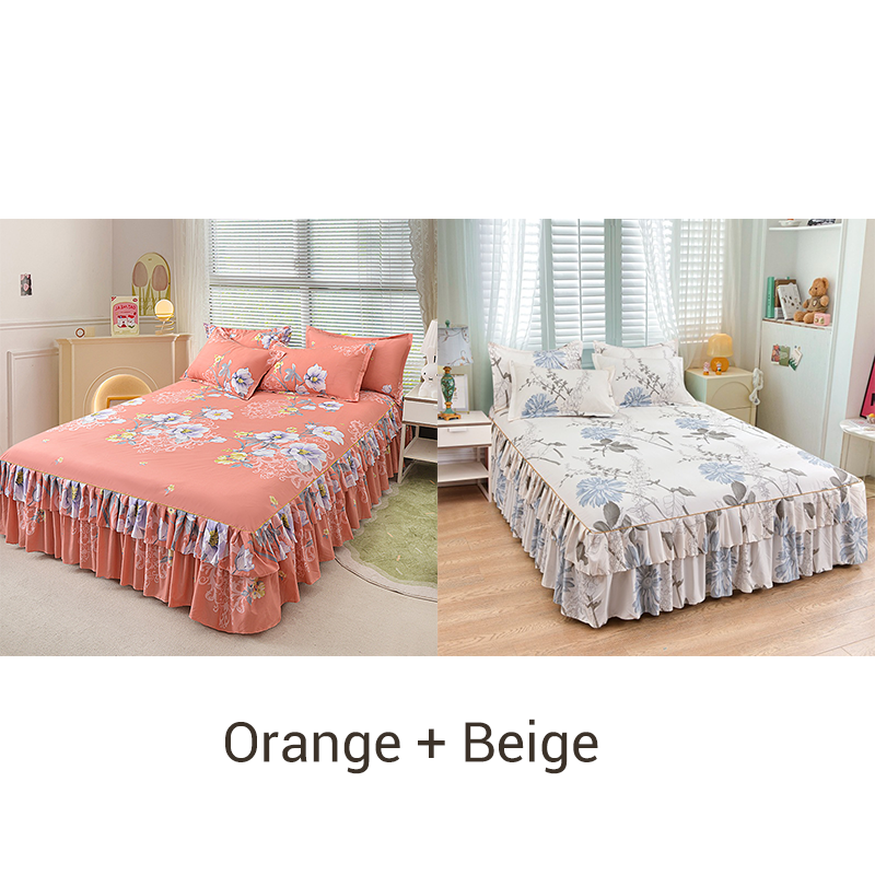 ⏳2026 Specialerbjudande — 55 % rabatt⏰ Tredelat set med volangförsedd sängkjol🛏️