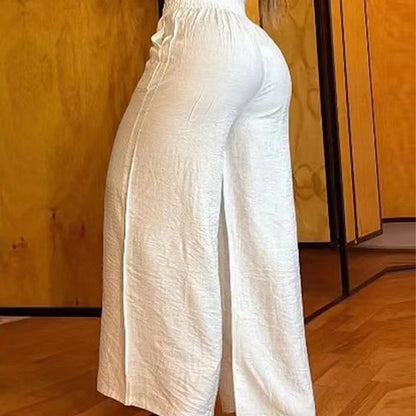 👖 60% RABATT! 💃 Dambyxor – Hög midja, vida ben, med skärp och mångsidig look ✨
