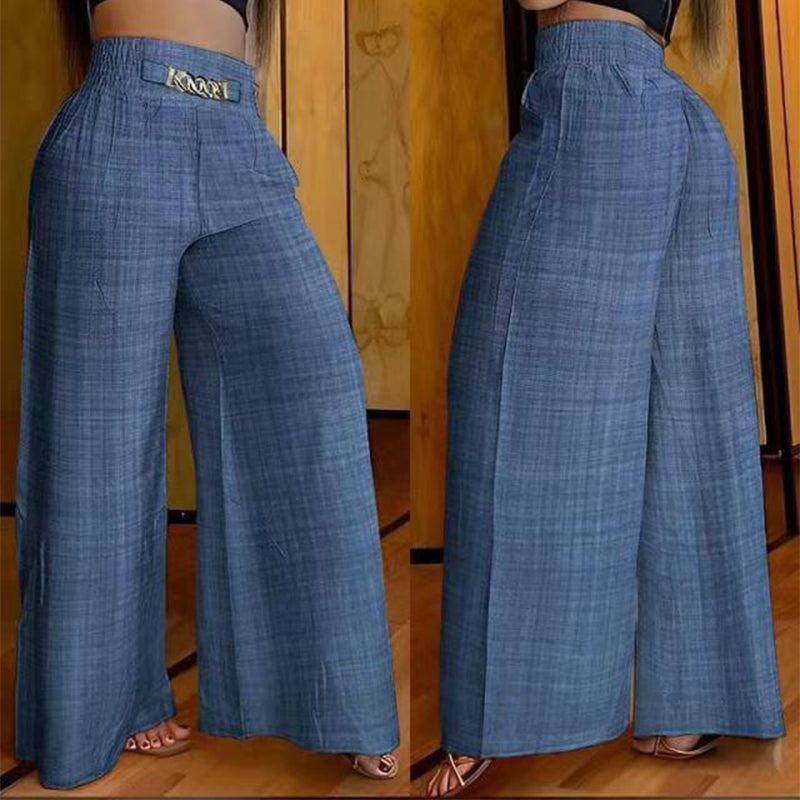 👖 60% RABATT! 💃 Dambyxor – Hög midja, vida ben, med skärp och mångsidig look ✨