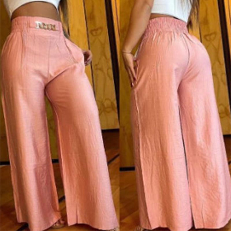 👖 60% RABATT! 💃 Dambyxor – Hög midja, vida ben, med skärp och mångsidig look ✨