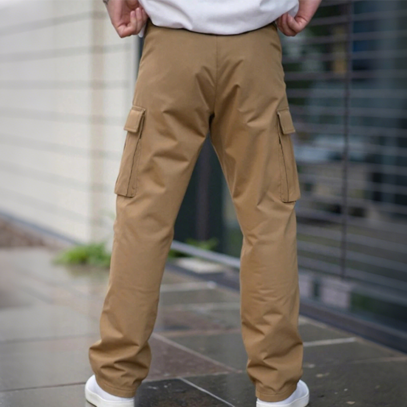 👖💼 61 % rabatt ⚡ Klassiska cargobyxor med flera fickor för män – avslappnad passform, slitstarka och andningsbara, storlekar 50kg-120kg! 🌿🖤