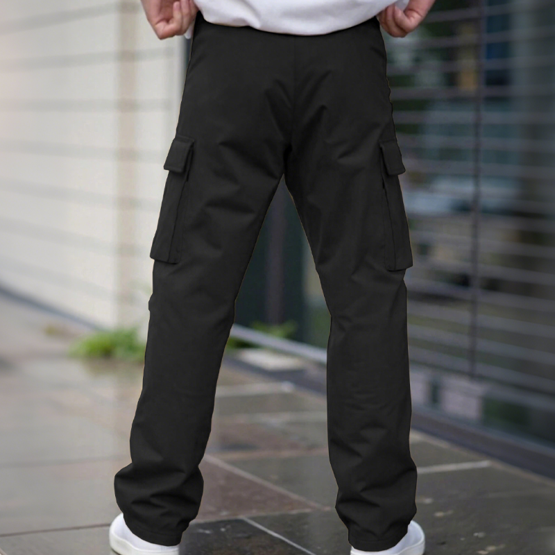 👖💼 61 % rabatt ⚡ Klassiska cargobyxor med flera fickor för män – avslappnad passform, slitstarka och andningsbara, storlekar 50kg-120kg! 🌿🖤